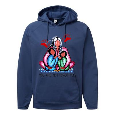 Funny You Day Are Not Forgotten Native American Performance Fleece Hoodie