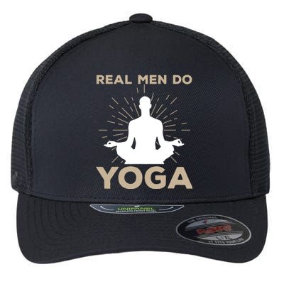 Funny Yoga Design For Men Boy Yoga Pose Meditation Lovers Flexfit Unipanel Trucker Cap