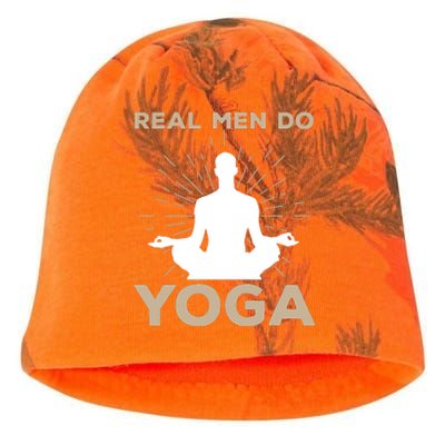 Funny Yoga Design For Men Boy Yoga Pose Meditation Lovers Kati - Camo Knit Beanie