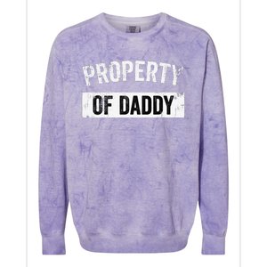 Funny Yes Daddy BDSM Kink Sex Lover Xmas Colorblast Crewneck Sweatshirt