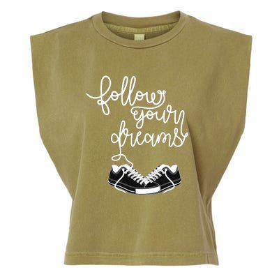 Follow Your Dreams Garment-Dyed Women's Muscle Tee