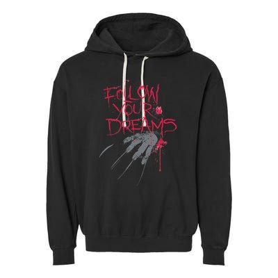 Follow Your Dreams Horror Garment-Dyed Fleece Hoodie