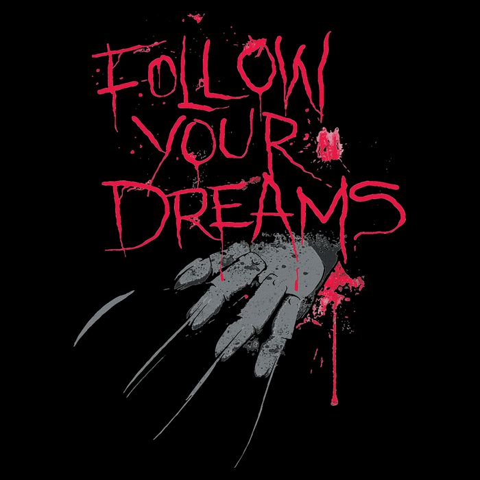 Follow Your Dreams Horror Drawstring Bag