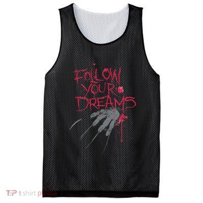 Follow Your Dreams Horror Mesh Reversible Basketball Jersey Tank