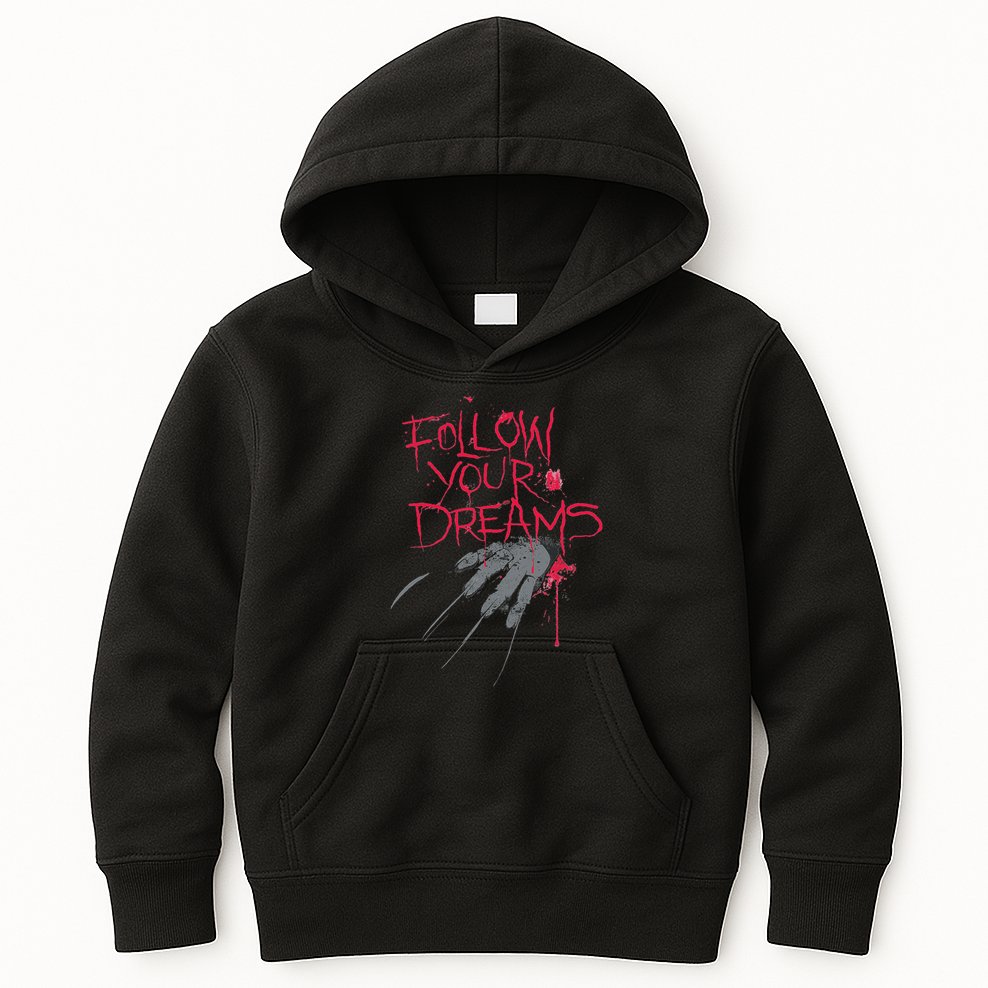 Follow Your Dreams Horror Kids Hoodie