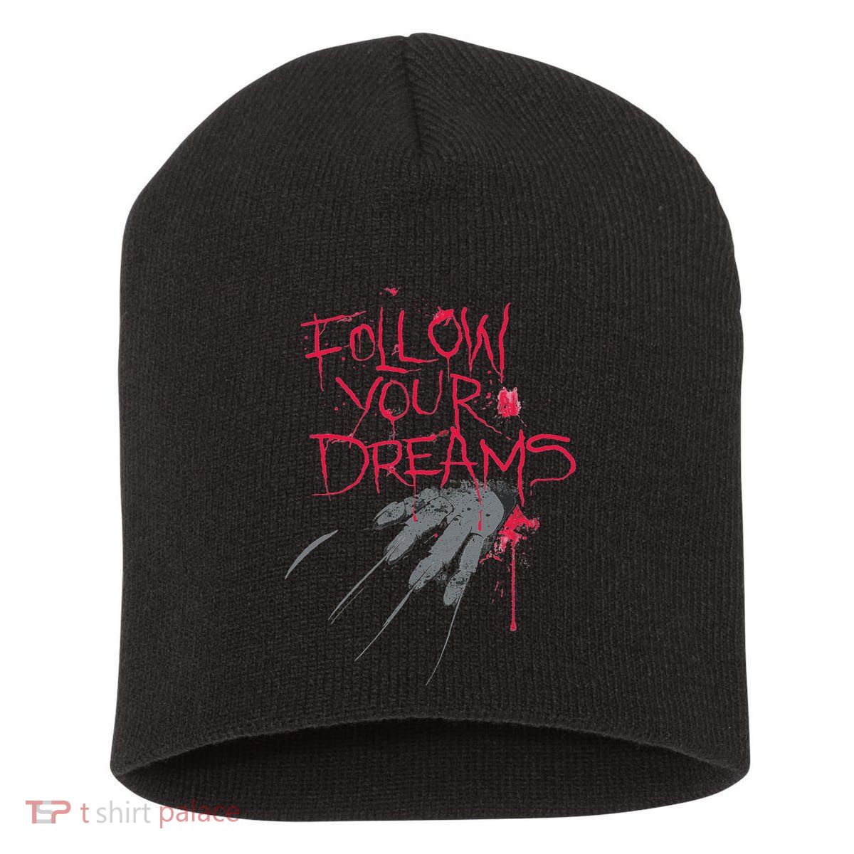 Follow Your Dreams Horror Short Acrylic Beanie