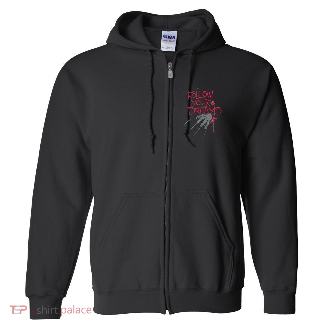 Follow Your Dreams Horror Full Zip Hoodie