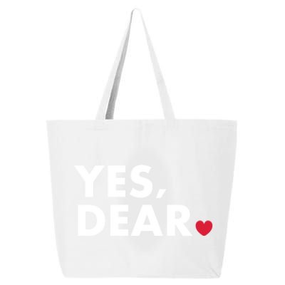 Funny Yes Dear Heart Valentines Day Husband Wife Gift 25L Jumbo Tote