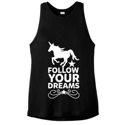 Follow Your Dreams Ladies PosiCharge Tri-Blend Wicking Tank