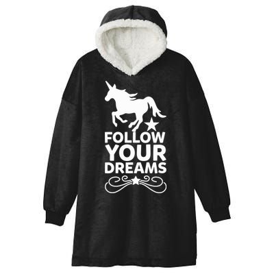 Follow Your Dreams Hooded Wearable Blanket