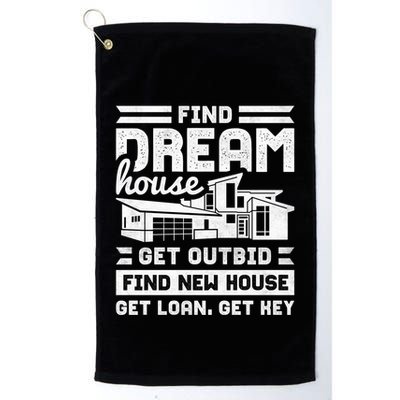 Find Your Dream House Property Housewarming Party Gift Golf Towel