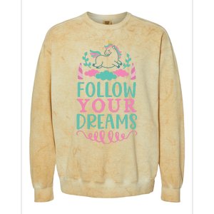 Follow Your Dreams Colorblast Crewneck Sweatshirt