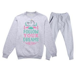 Follow Your Dreams Premium Crewneck Sweatsuit Set