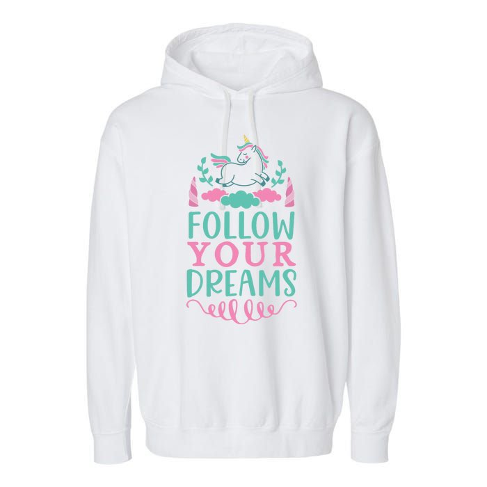 Follow Your Dreams Garment-Dyed Fleece Hoodie