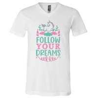 Follow Your Dreams V-Neck T-Shirt