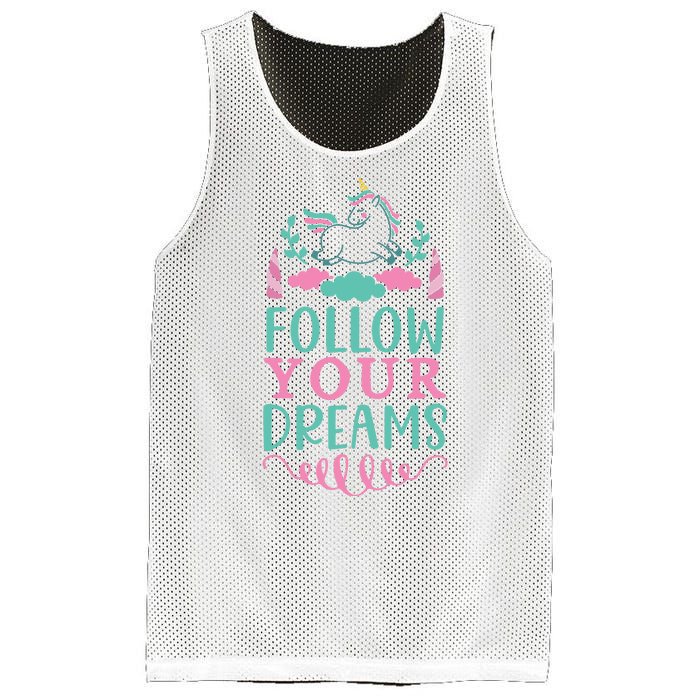 Follow Your Dreams Mesh Reversible Basketball Jersey Tank