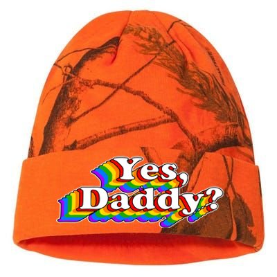 Funny Yes Daddy Retro Naughty Daddy's Girl Kati Licensed 12" Camo Beanie