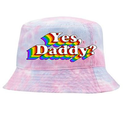 Funny Yes Daddy Retro Naughty Daddy's Girl Tie-Dyed Bucket Hat