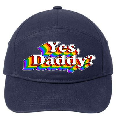 Funny Yes Daddy Retro Naughty Daddy's Girl 7-Panel Snapback Hat