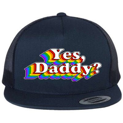 Funny Yes Daddy Retro Naughty Daddy's Girl Flat Bill Trucker Hat