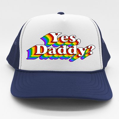 Funny Yes Daddy Retro Naughty Daddy's Girl Trucker Hat