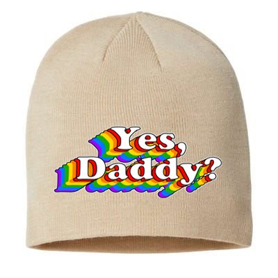 Funny Yes Daddy Retro Naughty Daddy's Girl Sustainable Beanie