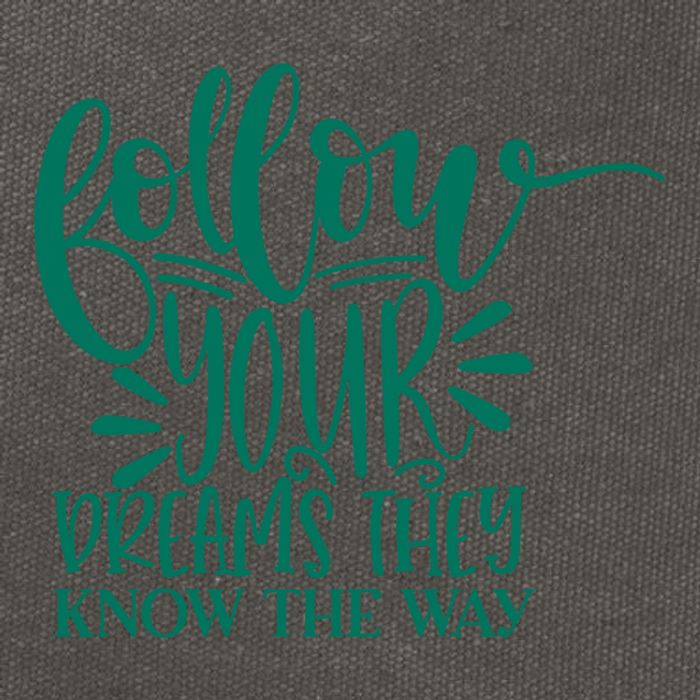 Follow Your Dreams They Know The Way Funny Cotton Canvas Backpack