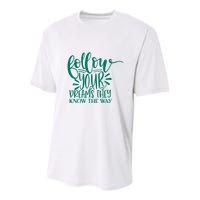 Follow Your Dreams They Know The Way Funny Youth Performance Sprint T-Shirt