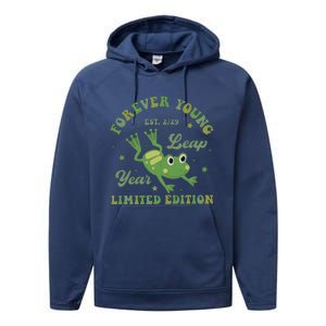 Forever Young Est 2 29 Leap Year Limited Edition Performance Fleece Hoodie