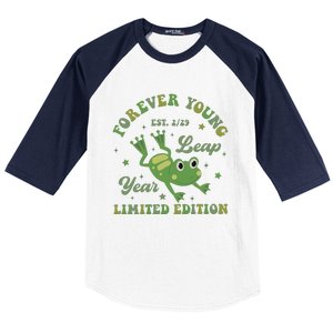 Forever Young Est 2 29 Leap Year Limited Edition Baseball Sleeve Shirt