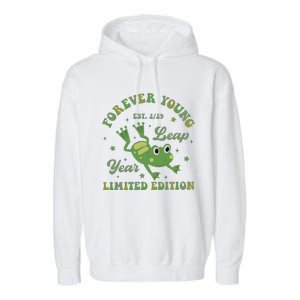 Forever Young Est 2 29 Leap Year Limited Edition Garment-Dyed Fleece Hoodie