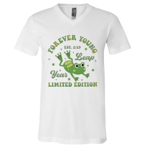 Forever Young Est 2 29 Leap Year Limited Edition V-Neck T-Shirt