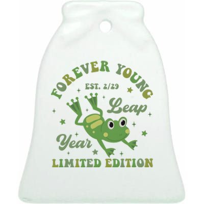 Forever Young Est 2 29 Leap Year Limited Edition Ceramic Bell Ornament