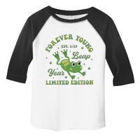 Forever Young Est 2 29 Leap Year Limited Edition Toddler Fine Jersey T-Shirt