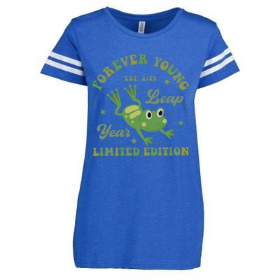 Forever Young Est 2 29 Leap Year Limited Edition Enza Ladies Jersey Football T-Shirt