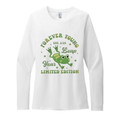 Forever Young Est 2 29 Leap Year Limited Edition Womens CVC Long Sleeve Shirt