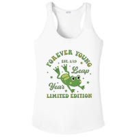 Forever Young Est 2 29 Leap Year Limited Edition Ladies PosiCharge Competitor Racerback Tank