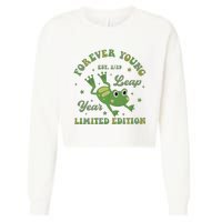 Forever Young Est 2 29 Leap Year Limited Edition Cropped Pullover Crew