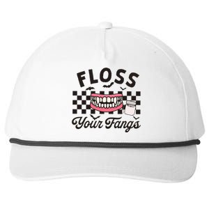 Floss Your Fangs Dental Crew Halloween Snapback Five-Panel Rope Hat