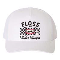 Floss Your Fangs Dental Crew Halloween Yupoong Adult 5-Panel Trucker Hat