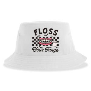 Floss Your Fangs Dental Crew Halloween Sustainable Bucket Hat