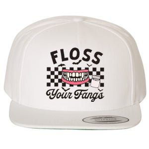 Floss Your Fangs Dental Crew Halloween Wool Snapback Cap