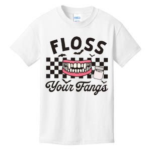 Floss Your Fangs Dental Crew Halloween Kids T-Shirt