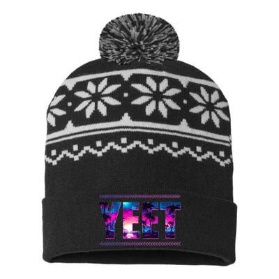 Funny Yeet USA-Made Snowflake Beanie