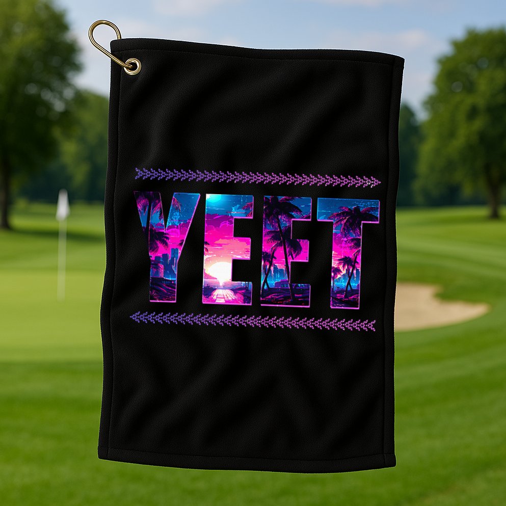 Funny Yeet Golf Towel