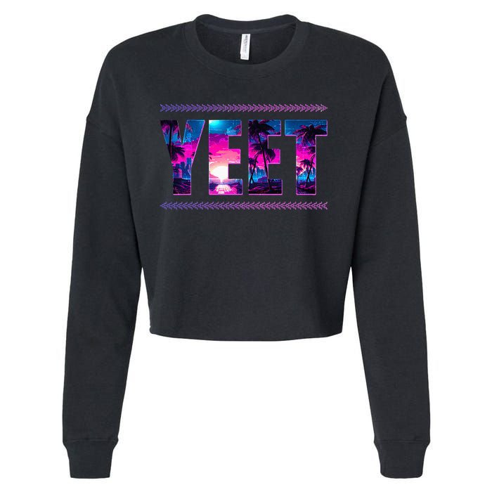 Funny Yeet Cropped Pullover Crew