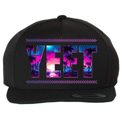 Funny Yeet Wool Snapback Cap