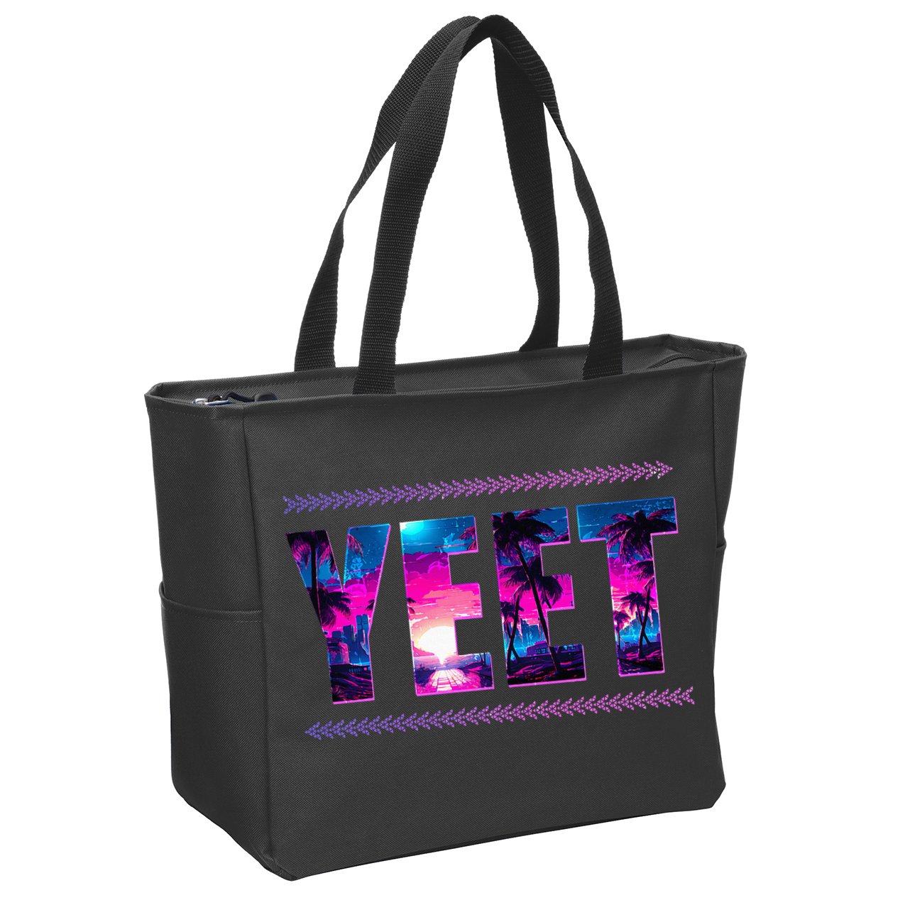 Funny Yeet Zip Tote Bag
