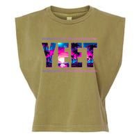 Funny Yeet Garment-Dyed Women's Muscle Tee