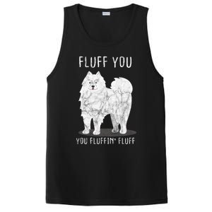 Fluff You Fluffin Fluff Samoyed Dog Joke Pet Humor Gift PosiCharge Competitor Tank